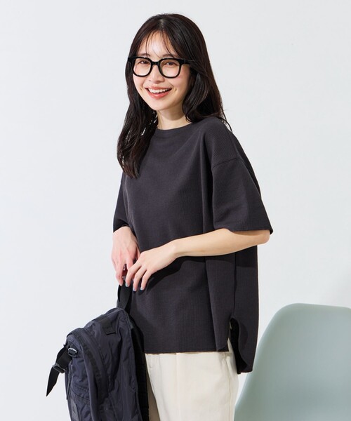 tシャツ 「MADE」 ブルックプリンティングワッフル半袖T レディース メンズ セール】[MADE] ブルックプリンティングワッフル半袖T（Tシャツ