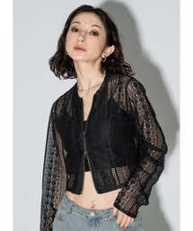 Adoon plain | アソートダブルジップトップス(Tシャツ/カットソー)