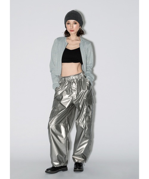 Adoon plain（アドーンプレーン）の「アソートダブルジップトップス（Tシャツ/カットソー・レディース・チャコールグレー/その他/ライトブルー/ブラック/ライトグリーン・FREE）」の21枚目の写真