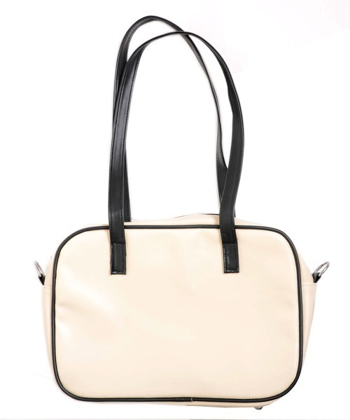 TONE SELECT GOODS（トーンセレクトグッズ）の「【urge select】クリアポケット スクールバッグ【A4サイズ収納可能】（ショルダーバッグ・レディース・ブラック/ホワイト・FREE）」の17枚目の写真