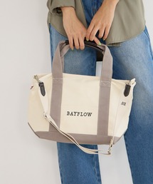 BAYFLOW | ショルダーZIPロゴトート Mサイズ(トートバッグ)
