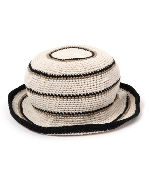 LEPSIM（レプシィム）の「コットンクロシェハット　995099（ハット・レディース・グレイッシュベージュ/ダークグリーン/レッド・ONE SIZE）」の13枚目の写真