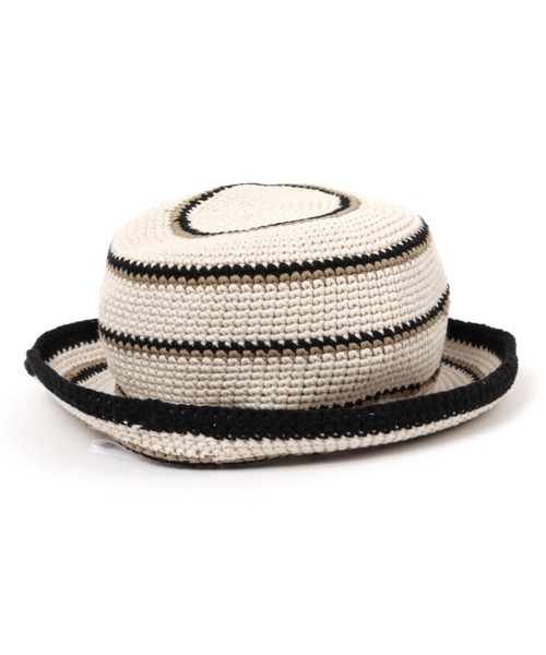 LEPSIM（レプシィム）の「コットンクロシェハット　995099（ハット・レディース・グレイッシュベージュ/ダークグリーン/レッド・ONE SIZE）」の16枚目の写真