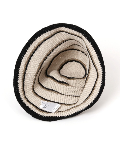 LEPSIM（レプシィム）の「コットンクロシェハット　995099（ハット・レディース・グレイッシュベージュ/ダークグリーン/レッド・ONE SIZE）」の17枚目の写真