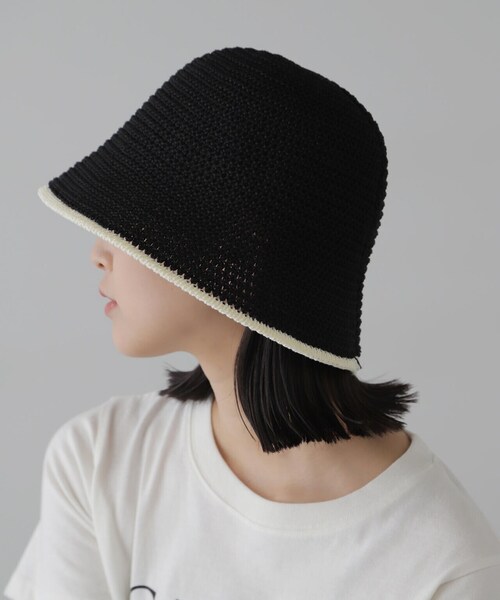 FREE'S MART（フリーズマート）の「ライン入りハット（ハット・レディース・ブラック/ホワイト・ﾌﾘ-）」の8枚目の写真