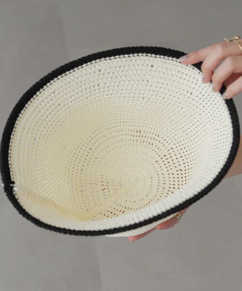 FREE'S MART（フリーズマート）の「ライン入りハット（ハット・レディース・ブラック/ホワイト・ﾌﾘ-）」の12枚目の写真