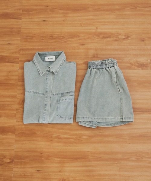 MERLOT（メルロー）の「オーバーサイズデニムセットアップ（シャツ/ブラウス・レディース・ブルー・FREE）」の20枚目の写真
