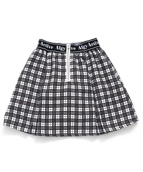 algy(アルジー)の「【ACTIVE】ロゴゴムフロントジップスカパン(スカート・キッズ・ブラック/サックスブルー/チェック・SMALL/MEDIUM/X-SMALL/XX-SMALL)」の3枚目の写真