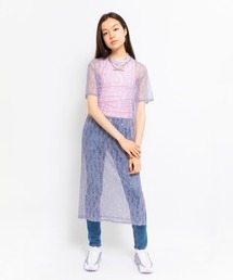 ANNA SUI NYC ボタニカルモチーフ レース ロングドレス 【SP】
