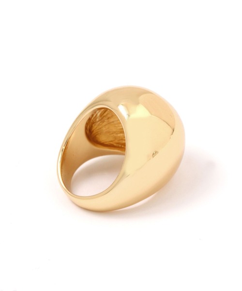 niko and...（ニコアンド）の「メタルRリング（リング・レディース・グレー/イエロー・0）」の3枚目の写真