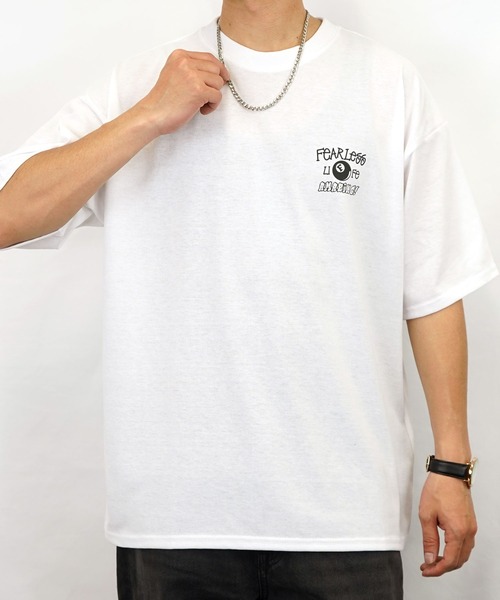 Burner（バーナー）の「【GROOVY STORE】発砲プリントオーバーサイズT　ストリート Tシャツ（Tシャツ/カットソー・メンズ・ホワイト/ライトグレー/スミクロ/ブラック・M/L/LL）」の12枚目の写真