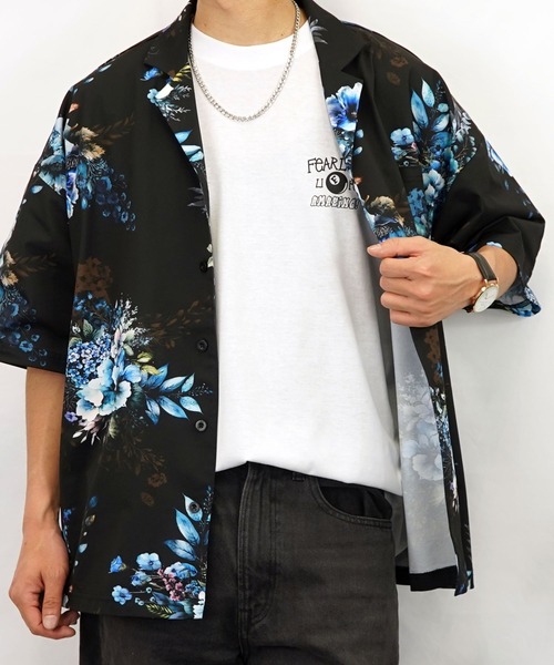 Burner（バーナー）の「【GROOVY STORE】発砲プリントオーバーサイズT　ストリート Tシャツ（Tシャツ/カットソー・メンズ・ホワイト/ライトグレー/スミクロ/ブラック・M/L/LL）」の14枚目の写真