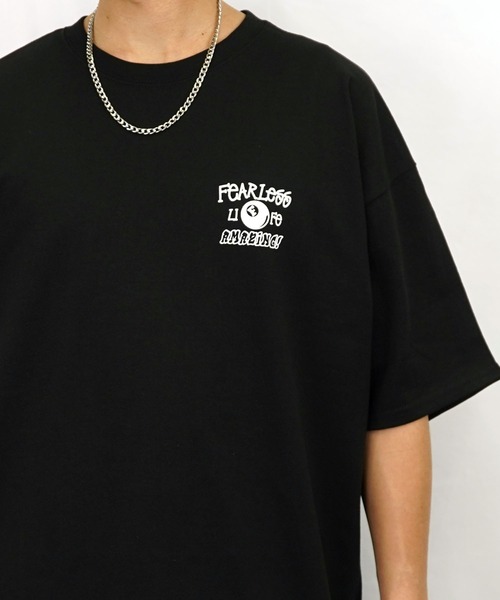 Burner（バーナー）の「【GROOVY STORE】発砲プリントオーバーサイズT　ストリート Tシャツ（Tシャツ/カットソー・メンズ・ホワイト/ライトグレー/スミクロ/ブラック・M/L/LL）」の19枚目の写真