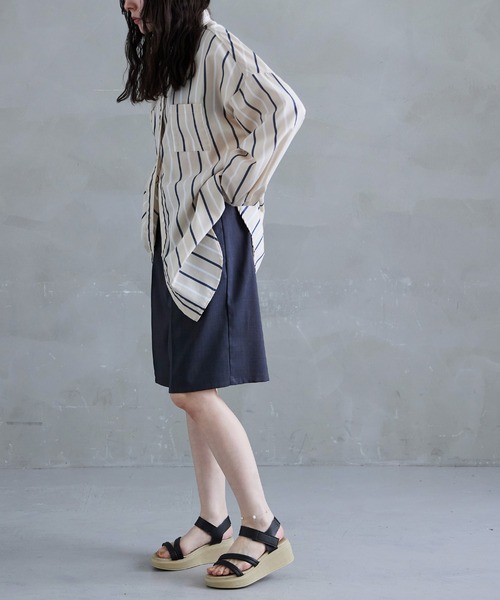 Fashion Letter(ファッションレター)の「日本製 バックゴムベルト 厚底コンフォートサンダル レディース 痛くないサンダル(サンダル・レディース・ホワイト/ベージュ系その他/ブラック・S/M/L/LL)」の9枚目の写真
