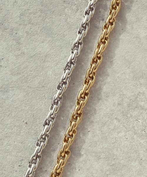 GOLDY(ゴールディ)の「【金属アレルギー軽減】オーバーラップ チェーン ステンレス ネックレス(ネックレス・レディース・ゴールド/シルバー・FREE)」の4枚目の写真