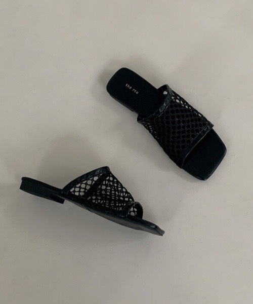 Didot.showroom(ディドット ショールーム)の「スクエアメッシュサンダル(サンダル・レディース・ブラック・22.5cm/23cm/23.5cm/24cm/24.5cm/25cm)」の5枚目の写真