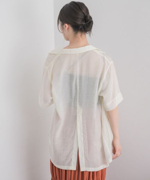 RETRO GIRL（レトロガール）の「シアーテーラードJK（テーラードジャケット・レディース・ブラック/ナチュラル・FREE）」の10枚目の写真