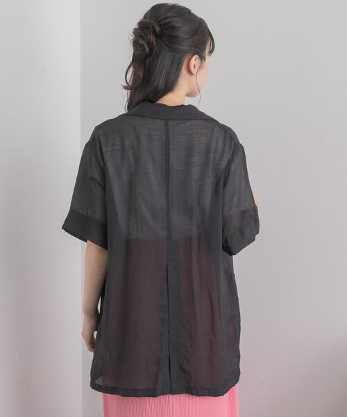 RETRO GIRL（レトロガール）の「シアーテーラードJK（テーラードジャケット・レディース・ブラック/ナチュラル・FREE）」の18枚目の写真