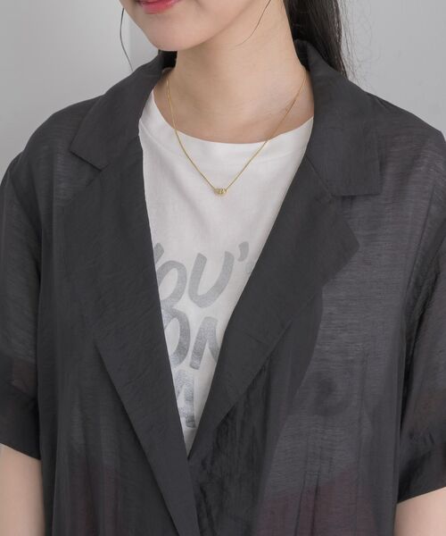 RETRO GIRL（レトロガール）の「シアーテーラードJK（テーラードジャケット・レディース・ブラック/ナチュラル・FREE）」の20枚目の写真