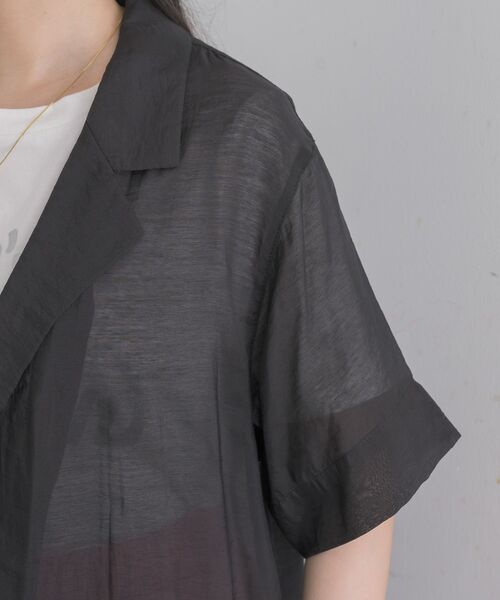 RETRO GIRL（レトロガール）の「シアーテーラードJK（テーラードジャケット・レディース・ブラック/ナチュラル・FREE）」の22枚目の写真