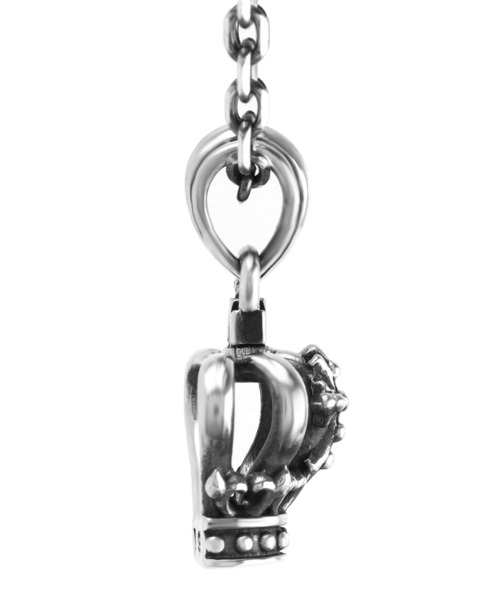 【即発】LION HEART ネックレス メンズ ハウル SV925 クラウン LION HEART（ライオンハート）の「LH HOWL クラウンネックレス
