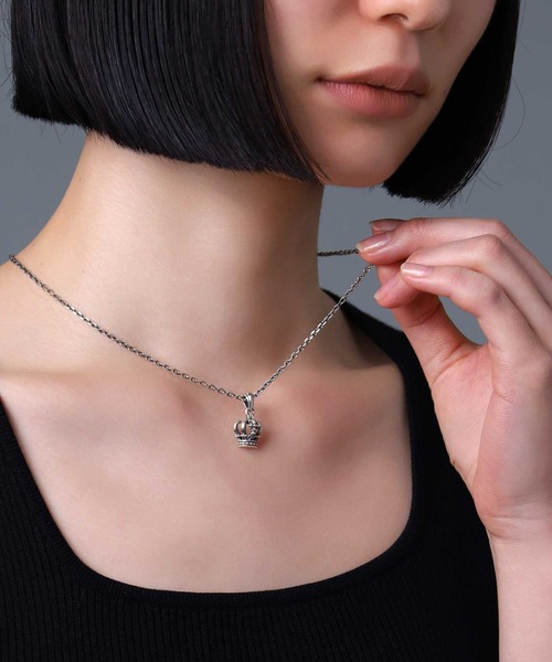 【刻印あり/シルバー925】 ライオンハート ペンダント クラウン 楽天市場】ライオンハート クラウン ダブルリング ネックレス