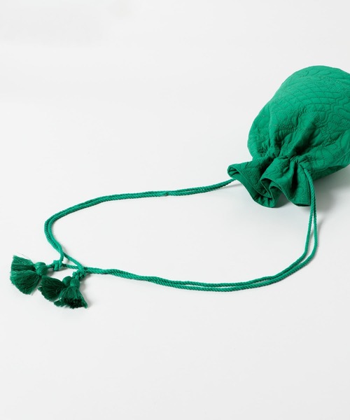 URBAN RESEARCH Sonny Label(アーバンリサーチサニーレーベル)の「エンブロイダリーコットンポシェット(ショルダーバッグ・レディース・オフホワイト/イエロー/グリーン・ONE)」の17枚目の写真