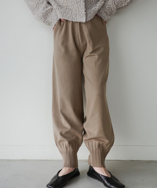 select MOCA by son（セレクトモカバイソン）の「【洗える】裾リブニットバルーンパンツ（その他パンツ・レディース・チャコールグレー/ブラック/グレイッシュベージュ・SMALL/MEDIUM）」の21枚目の写真