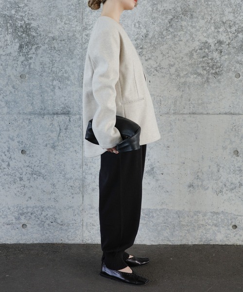 select MOCA by son（セレクトモカバイソン）の「【洗える】裾リブニットバルーンパンツ（その他パンツ・レディース・チャコールグレー/ブラック/グレイッシュベージュ・SMALL/MEDIUM）」の19枚目の写真