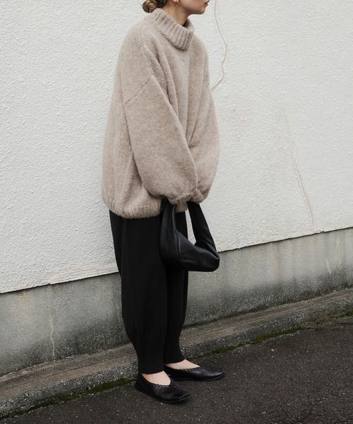 洗える】裾リブニットバルーンパンツ（その他パンツ）｜select