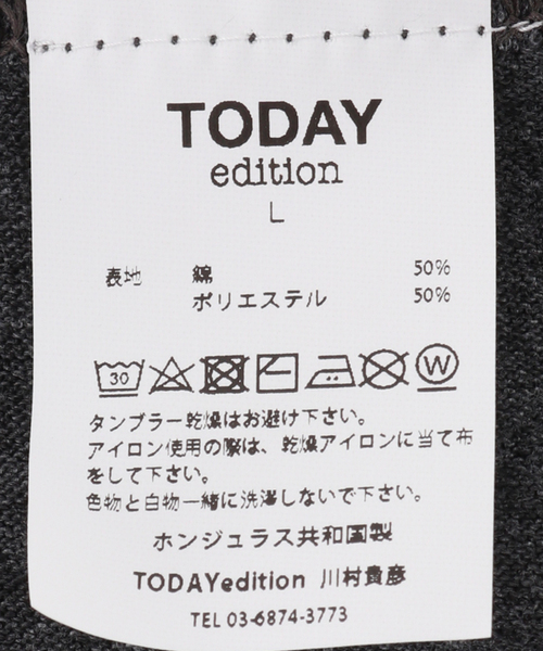 TODAY edition(トゥデイエディション)の「【TODAY edition / トゥデイエディション】YOKO SS TEE(Tシャツ/カットソー・メンズ・ブラック・MEDIUM)」の17枚目の写真