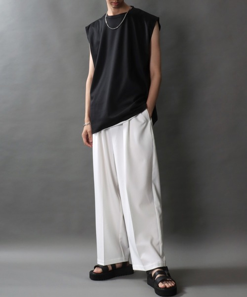 BRIEFING ノースリーブシャツ Sサイズ ブラック/ホワイト セール】SITRY Punch the dough No Sleeve Shirt/別注 接触冷感