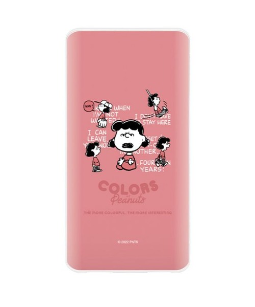 SNOOPY（スヌーピー）の「ピーナッツ USB/USB Type-C 4000mAh リチウムイオンポリマー充電器 2.1A ルーシー GOUR（キッチン家電・レディース・マルチ・FREE）」の2枚目の写真