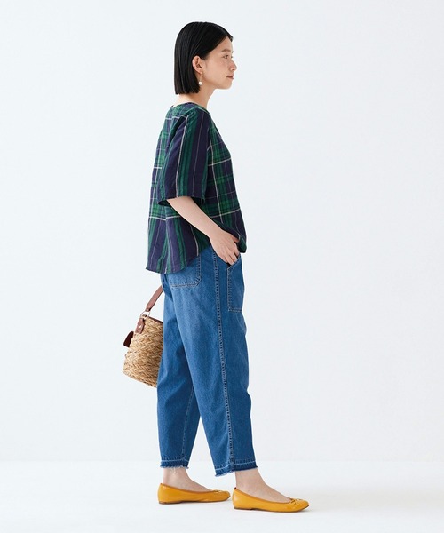 サニークラウズ 麻だけのチェックトップス〈レディース〉（その他トップス）｜Sunny clouds（サニークラウズ）