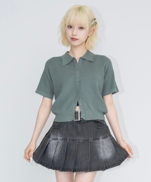 17HR | ハーフスリーブニットシャツ(ニット/セーター)