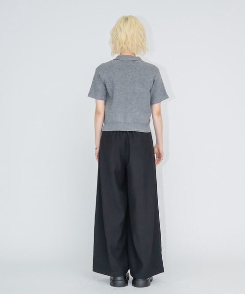 17HR（セブンティーンアワーズ）の「ハーフスリーブニットシャツ（ニット/セーター・レディース・モカ/グレー/グリーン・FREE）」の20枚目の写真