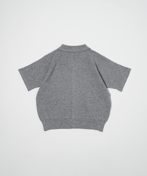 17HR（セブンティーンアワーズ）の「ハーフスリーブニットシャツ（ニット/セーター・レディース・モカ/グレー/グリーン・FREE）」の11枚目の写真