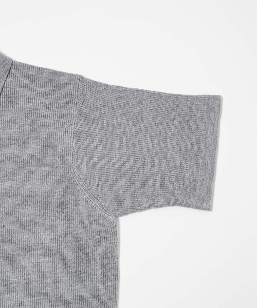 17HR（セブンティーンアワーズ）の「ハーフスリーブニットシャツ（ニット/セーター・レディース・モカ/グレー/グリーン・FREE）」の14枚目の写真
