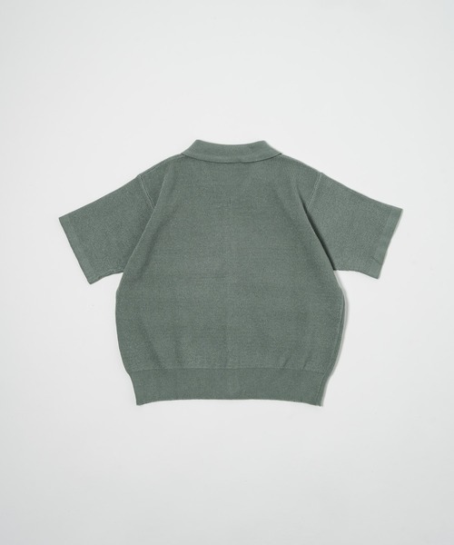 17HR（セブンティーンアワーズ）の「ハーフスリーブニットシャツ（ニット/セーター・レディース・モカ/グレー/グリーン・FREE）」の8枚目の写真