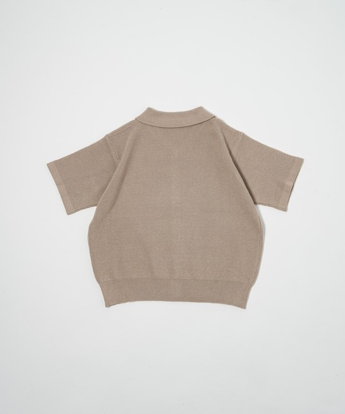 17HR（セブンティーンアワーズ）の「ハーフスリーブニットシャツ（ニット/セーター・レディース・モカ/グレー/グリーン・FREE）」の5枚目の写真