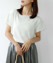 ラッフルスリーブキラキラニット