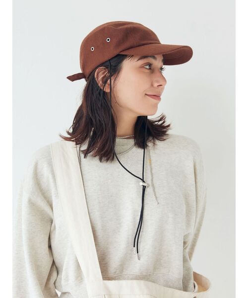 Ungrid（アングリッド）の「起毛ジェットキャップ（キャップ・レディース・ブラック/ブラウン/ライトグレー・FREE）」の8枚目の写真