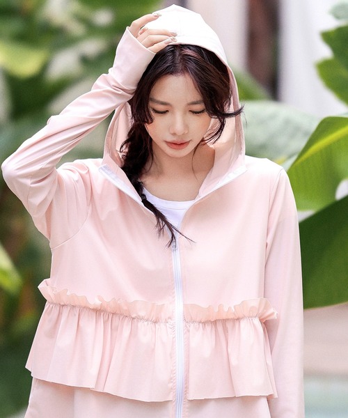 Bibiy ホワイト フリル付き長袖トップス TOPS｜Bibiy.