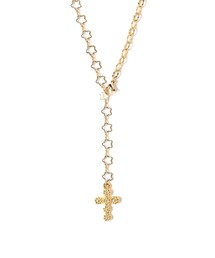 Ray BEAMS | フラワー クロス ラリエット ネックレス(ネックレス)