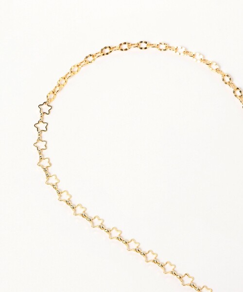 Ray BEAMS(レイビームス)の「フラワー クロス ラリエット ネックレス(ネックレス・レディース・シルバー/ゴールド・ONE SIZE)」の6枚目の写真