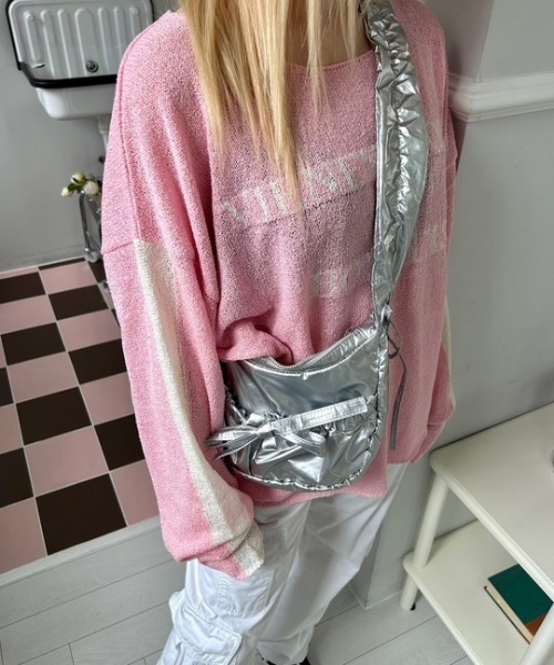 ipugo(イプゴ)の「ipugo/イプゴ ロゴサマー長袖ニット(Tシャツ/カットソー・レディース・ホワイト/ピンク・FREE)」の21枚目の写真