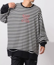 RE730 | RE730 フェイクレイヤードグランジ加工ロングスリーブTシャツ(Tシャツ/カットソー)