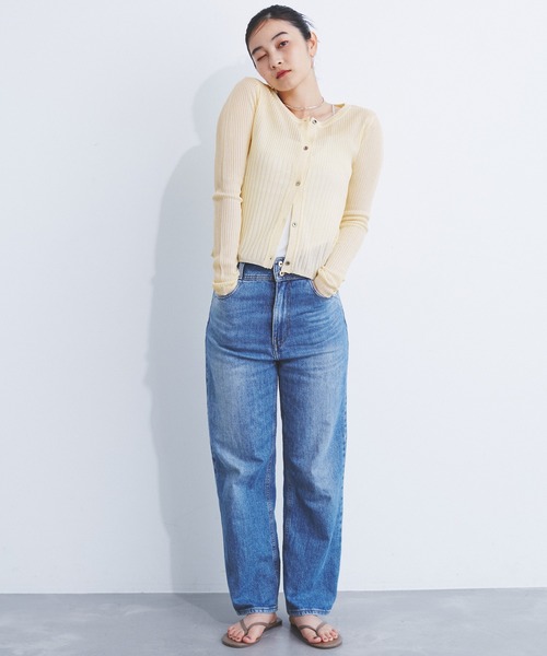 CE'E_SE'E（シーシー）の「[追加]シアーメタリックリブニットカーディガン（カーディガン/ボレロ・レディース・オフホワイト/ピンク/グレー/ブラック/ブルー系その他・FREE）」の15枚目の写真