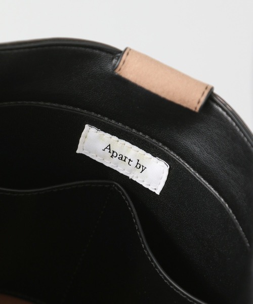 A part by（アパートバイ）の「ビッグショルダーバッグ（ショルダーバッグ・レディース・ダークブラウン/ブラック・FREE）」の15枚目の写真