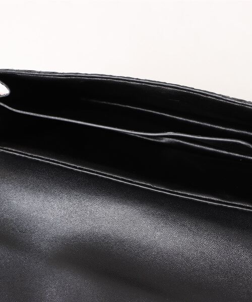 美品✨アエナ ショルダーバッグ レザー 黒 ステッチ 編み込み ダブルファスナー RE-STOCK】“SUTEMACHI“ TECHNIQUE COW LEATHER 2WAY BAG/ BLACK